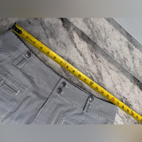 CHRISTOPHER & BANKS BLUE & WHITE PINSTRIPE STRETCH 2 PC SUIT Sz 10 - Picture 8 of 16